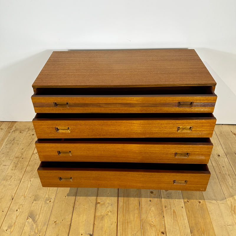 Cassettiera Butilux in teak, anni ’60