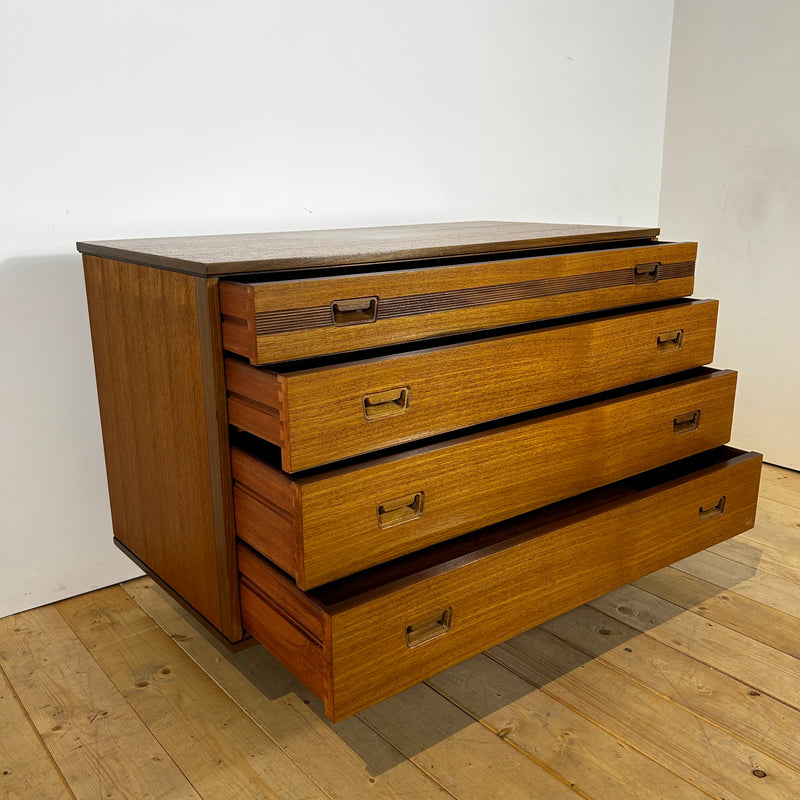 Cassettiera Butilux in teak, anni ’60