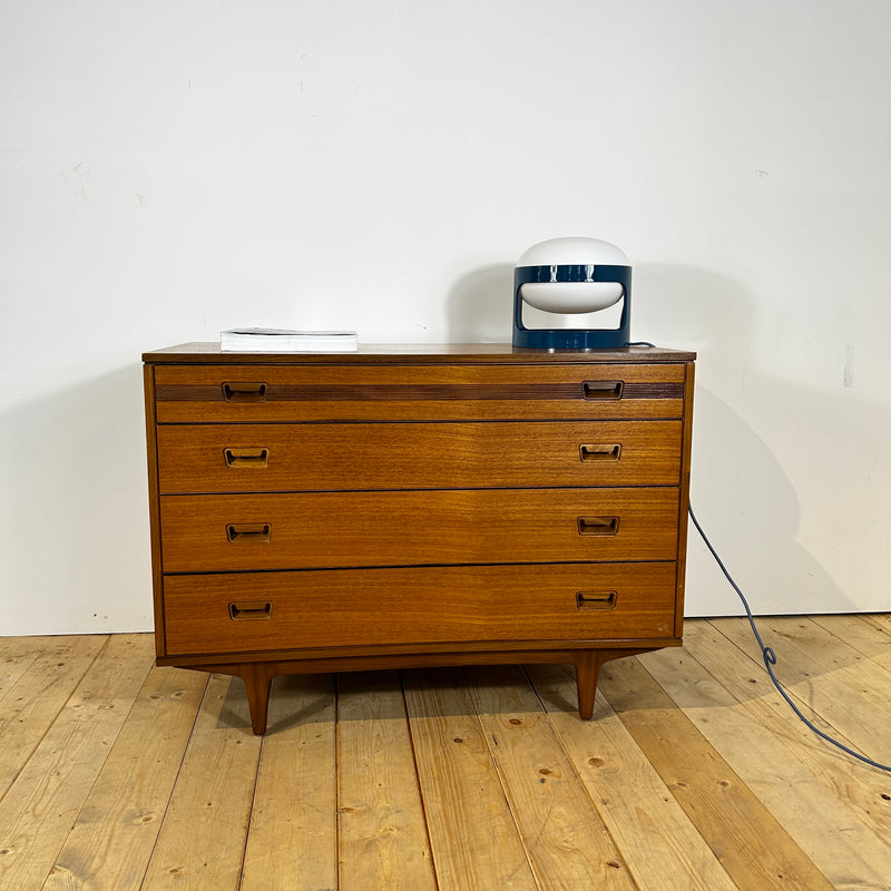 Cassettiera Butilux in teak, anni ’60