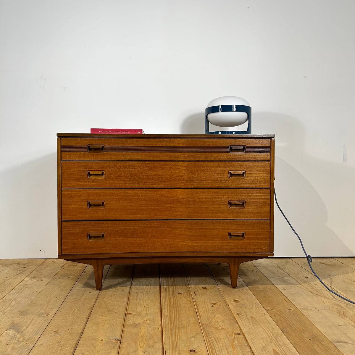 Cassettiera Butilux in teak, anni ’60