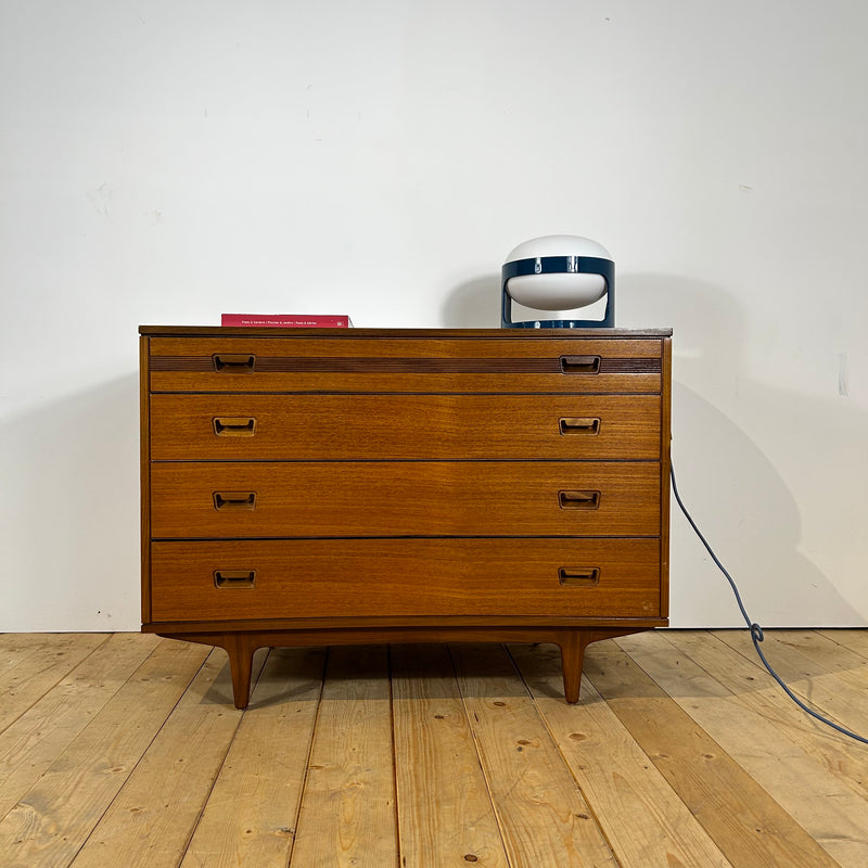 Cassettiera Butilux in teak, anni ’60