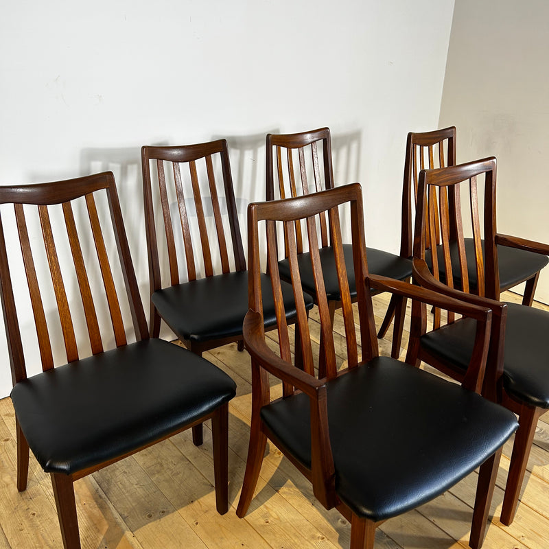 Set di 6 sedie G-Plan in teak, anni ’60