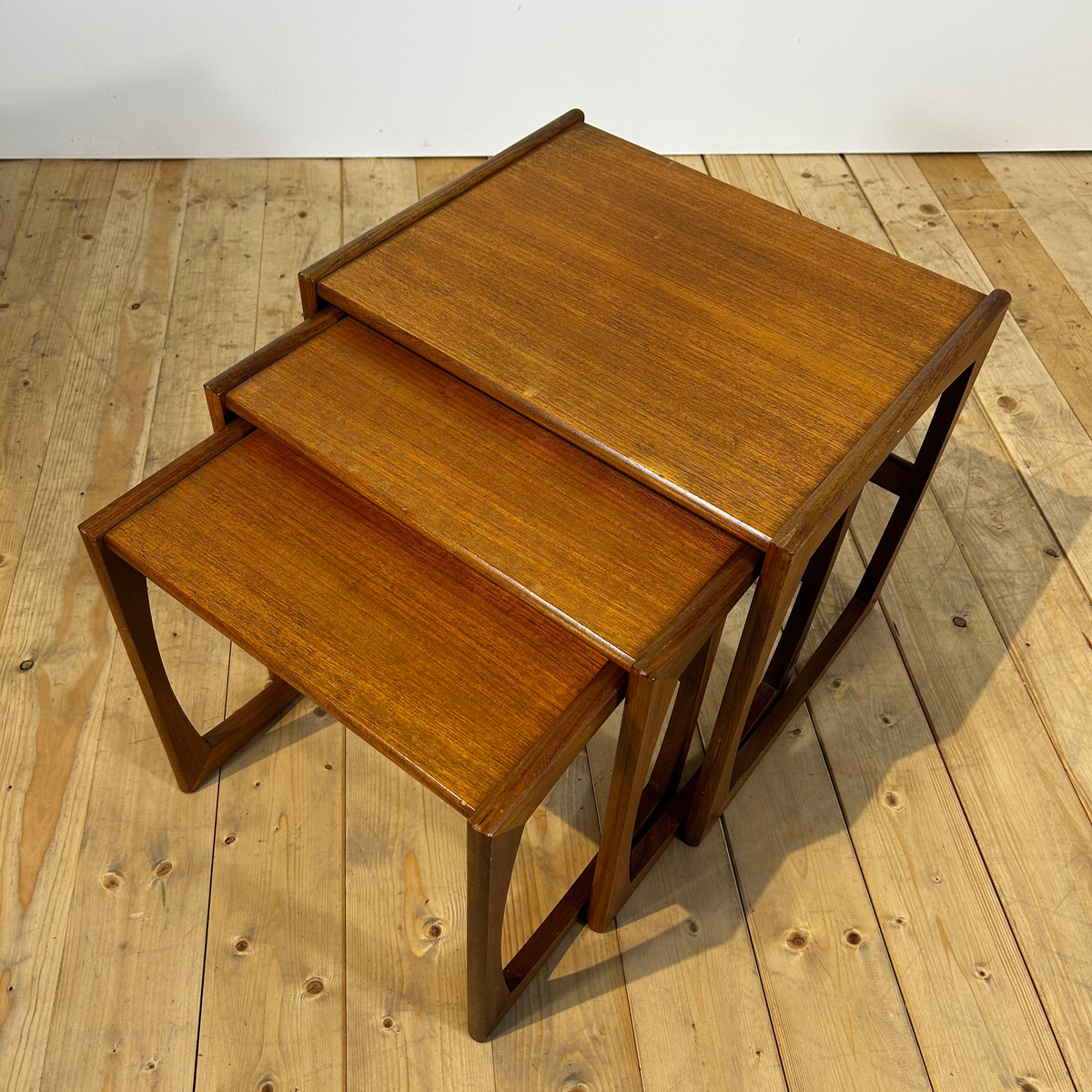 G Plan Quadrille Teak Nesting Tables, 1960s