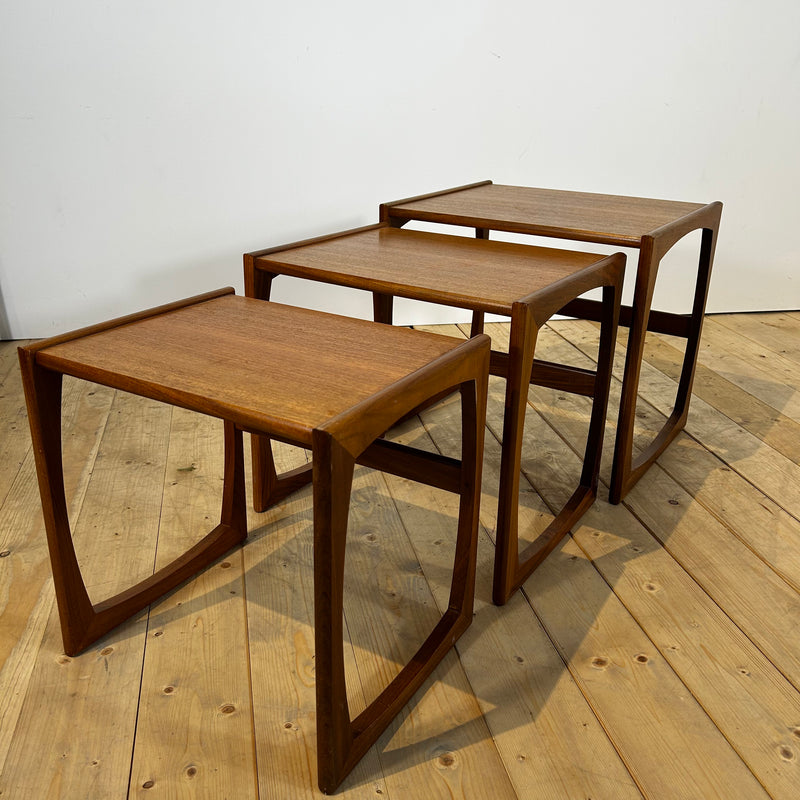 G Plan Quadrille Teak Nesting Tables, 1960s