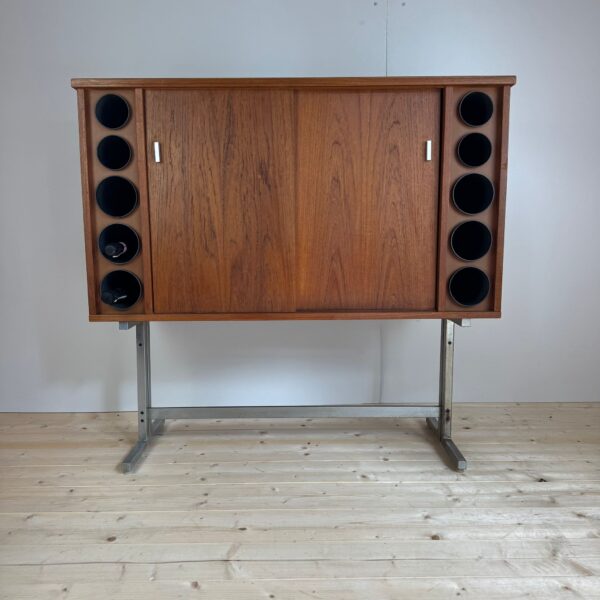 Mobile bar vintage in teak, Danimarca 1960