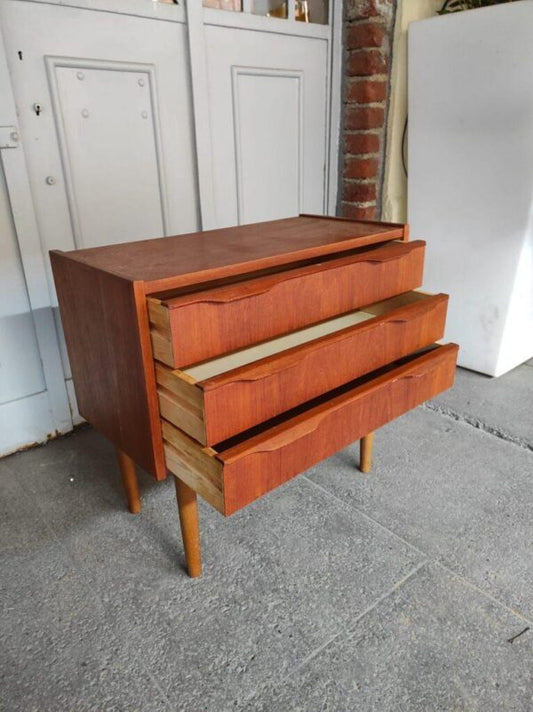 Comodino vintage originale danese degli anni 60