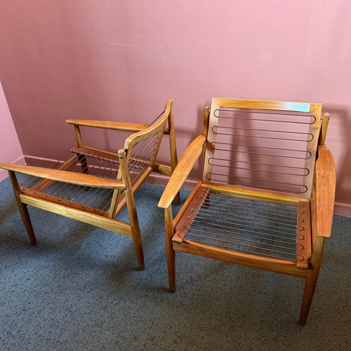 Coppia di poltrone modello 431 di Arne Vodder per Glostrup Møbelfabrik, anni ’60