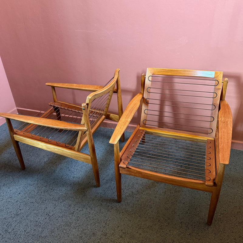 Coppia di poltrone modello 431 di Arne Vodder per Glostrup Møbelfabrik, anni ’60