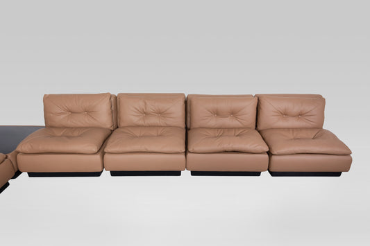 Salotto componibile a 8 pezzi di Saporiti Italia, 1970