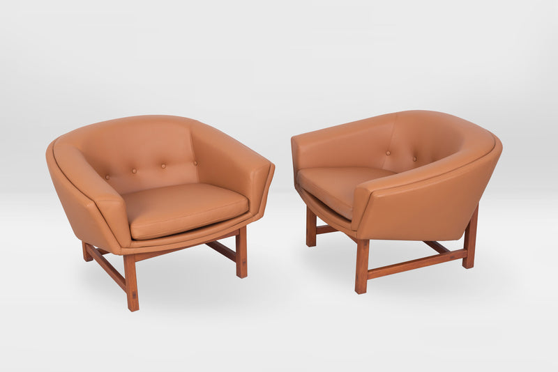 Coppia di poltrone Corona Lounge Chair di Lennart Bender, 1970