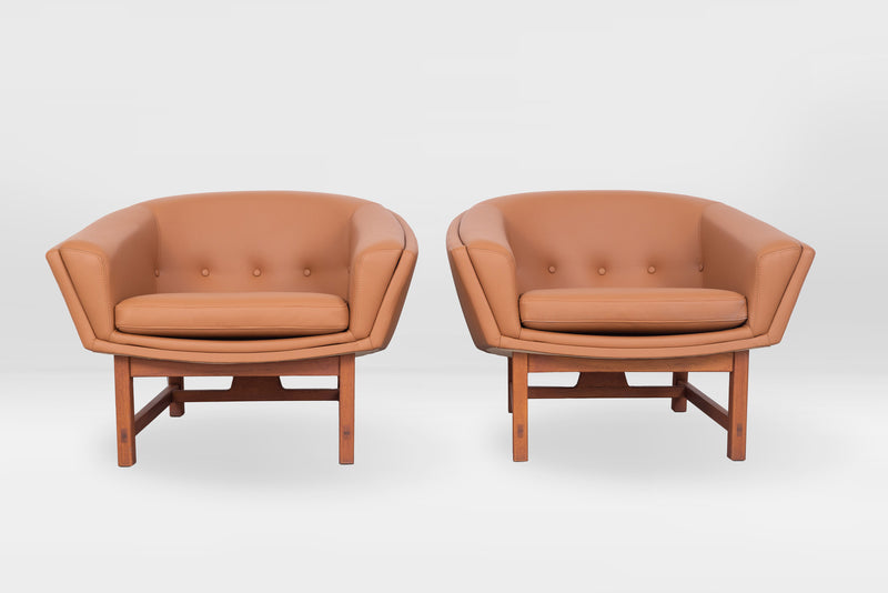 Coppia di poltrone Corona Lounge Chair di Lennart Bender, 1970