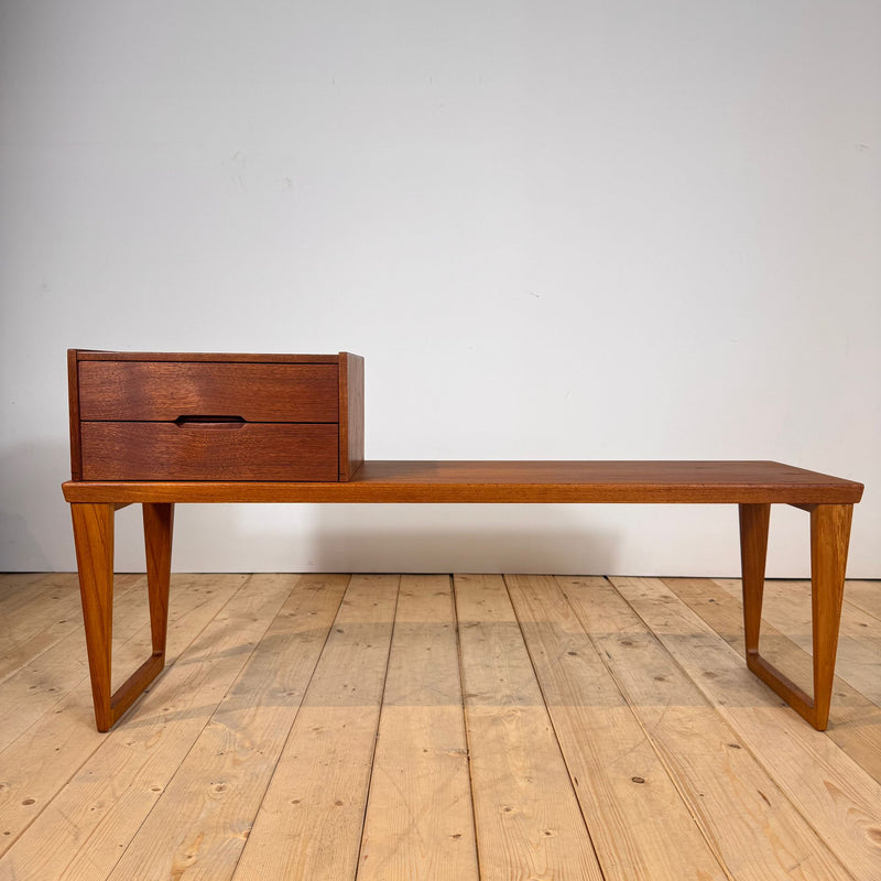 Telephone bench disegnata da Kai Kristiansen per Aksel Kjersgaard, anni ’60
