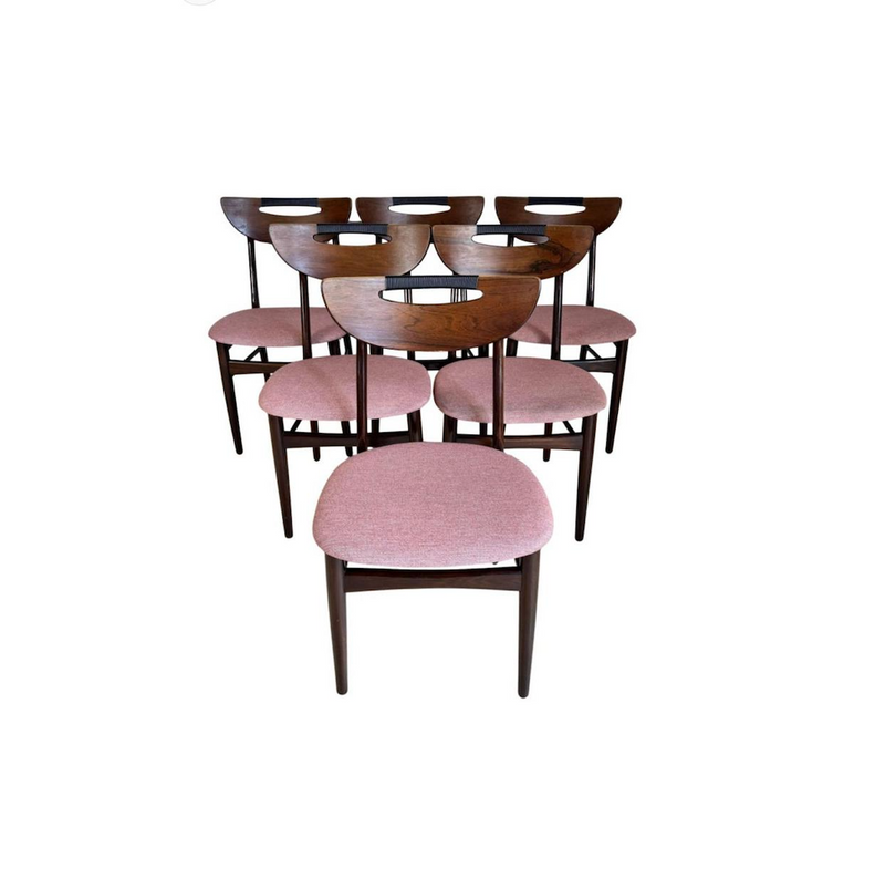 Set di sei sedie in palissandro - Danimarca 1960