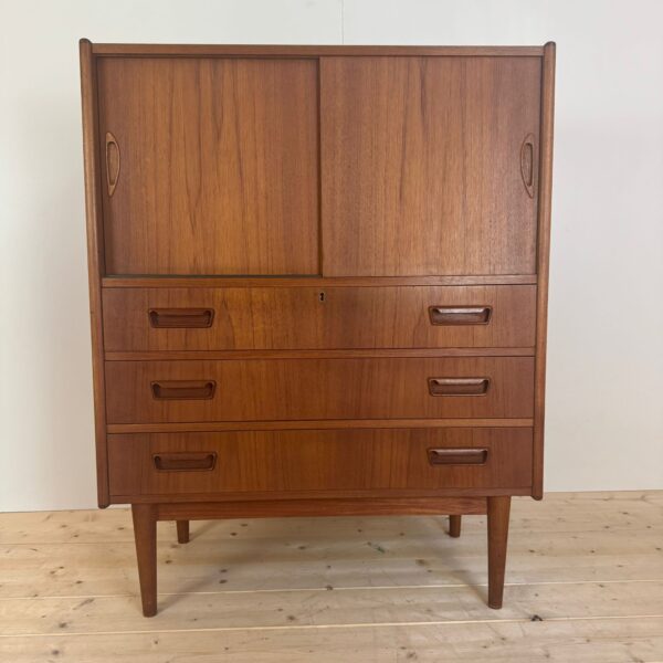 Sideboard alta in teak, Danimarca 1960