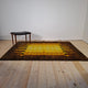 Tappeto vintage anni ’70 in lana giallo e marrone