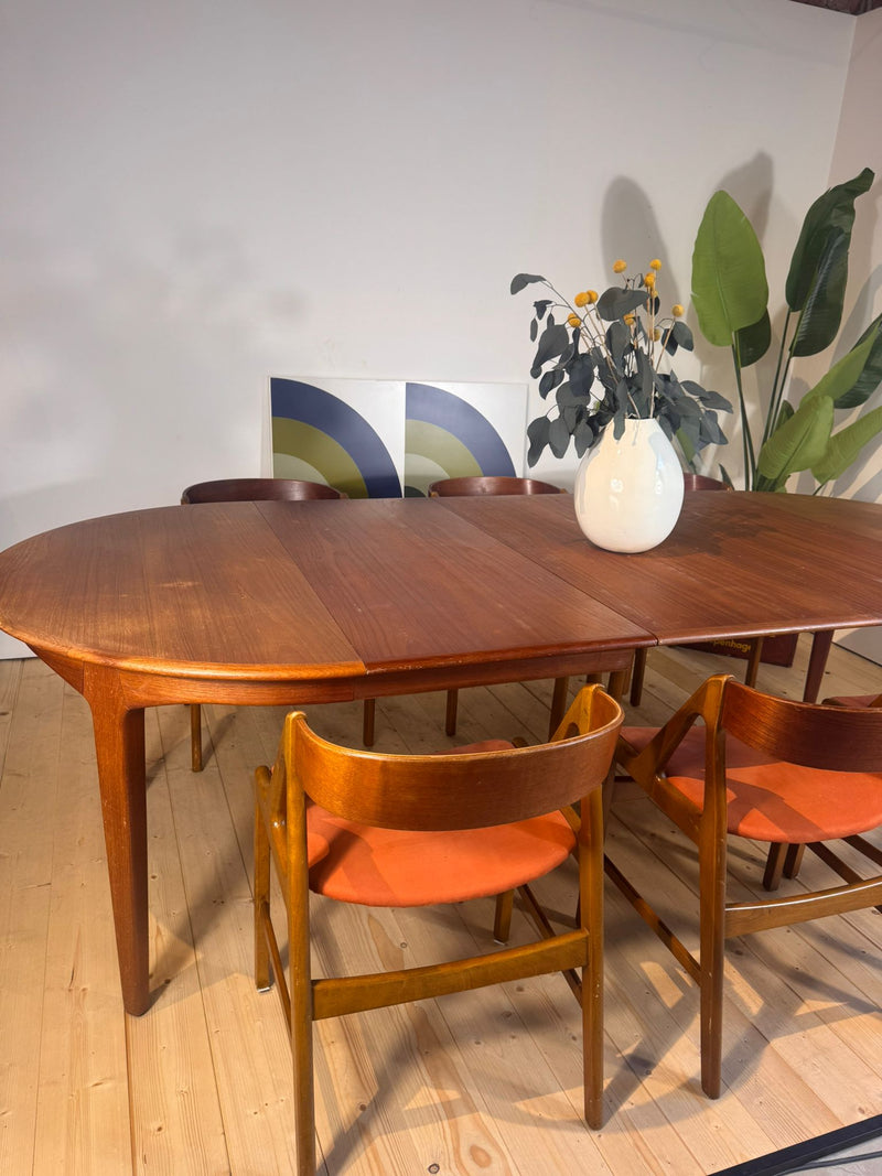 Tavolo rotondo Model 62 Henry Kjærnulf in teak, 1958