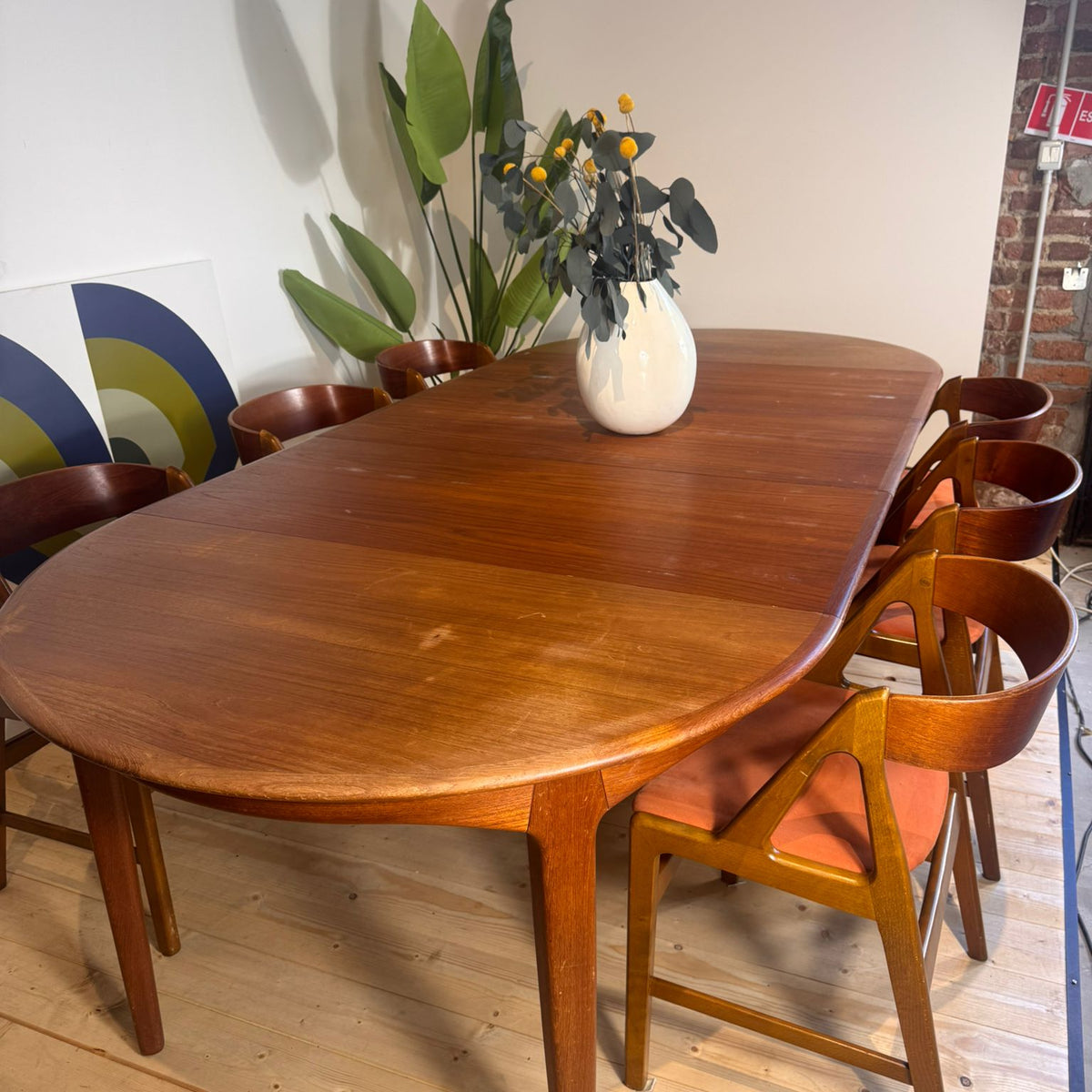 Tavolo rotondo Model 62 Henry Kjærnulf in teak, 1958