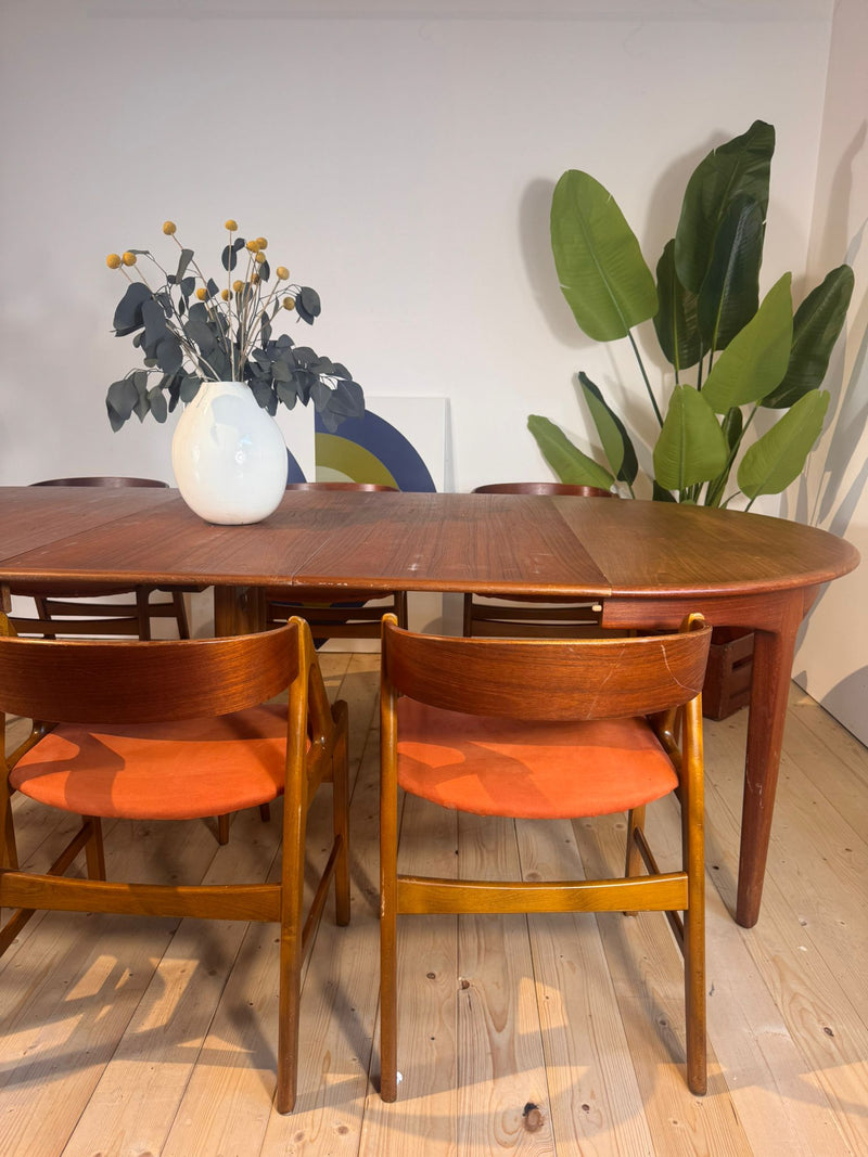 Tavolo rotondo Model 62 Henry Kjærnulf in teak, 1958