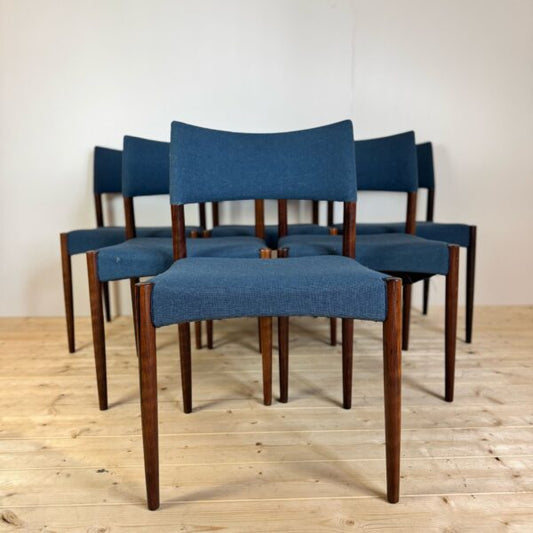 Set di sei sedie vintage, Willy Schou Andersen, Danimarca 1960