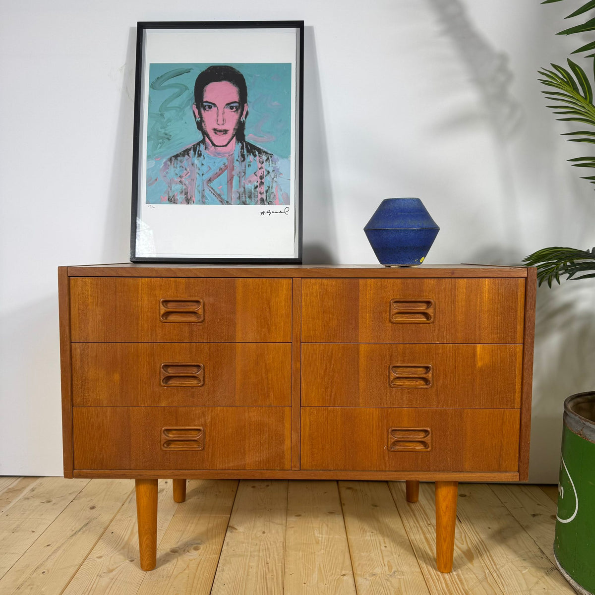 Piccola Cassettiera Vintage Danese Anni ’60 in Teak a Sei Cassetti – Mid-Century Modern