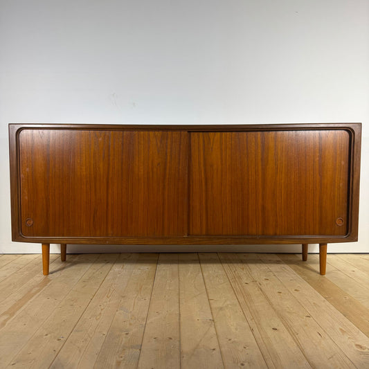 Sideboard Mid-Century Modern in Teak con Ante Scorrevoli – Design Scandinavo Anni ’60