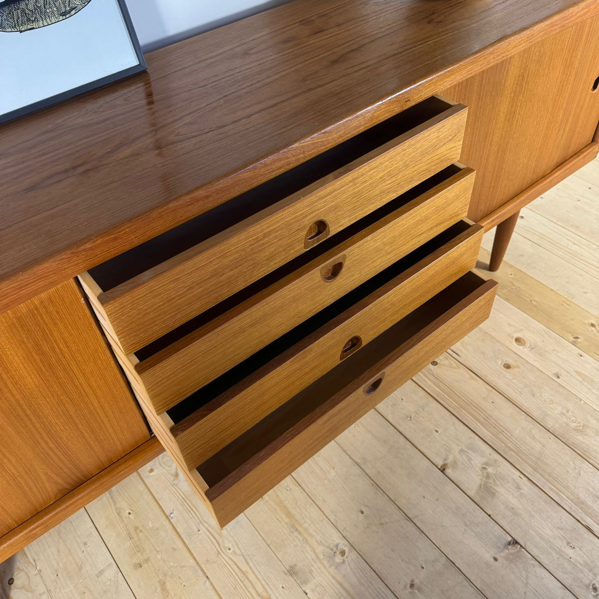 Sideboard Vintage di H.W. Klein per Bramin in Teak – Design Danese Anni ’60