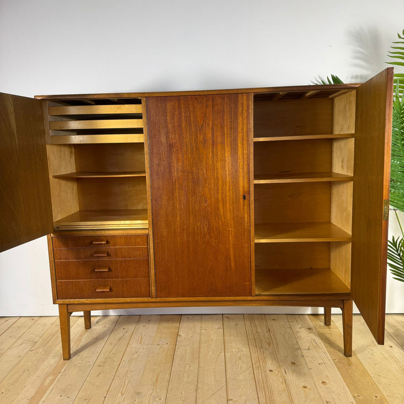 Sideboard Alto Mid-Century Modern in Teak – Design Scandinavo Anni ’60