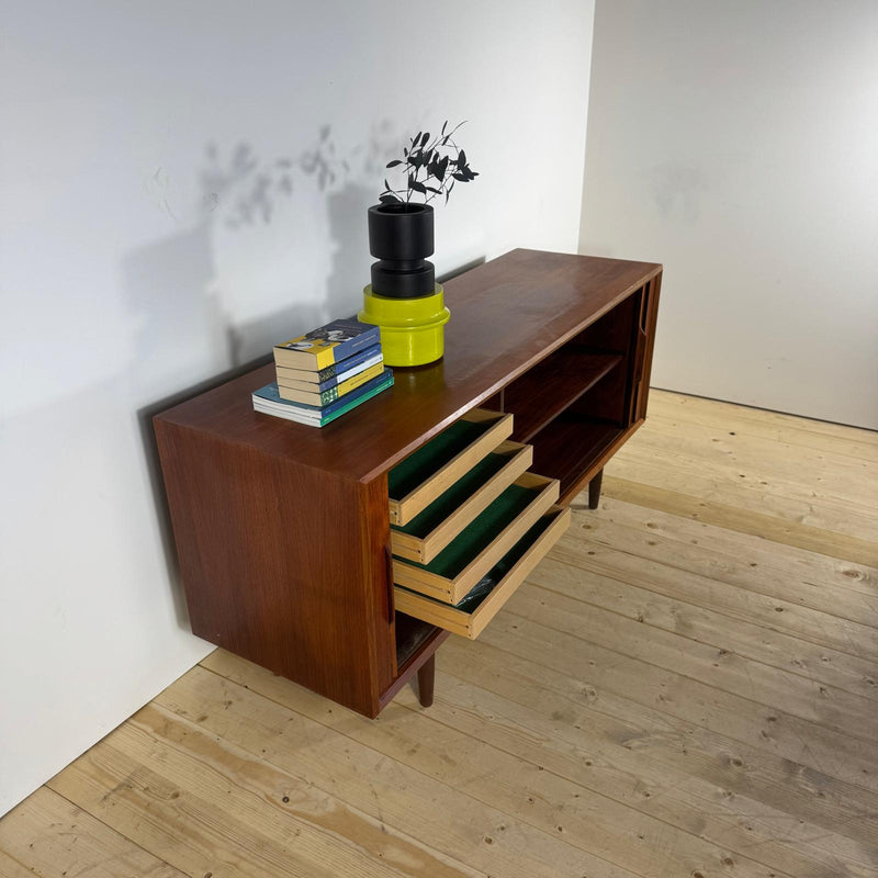 Sideboard Vintage in Teak con Ante a Scomparsa – Design Scandinavo Mid-Century