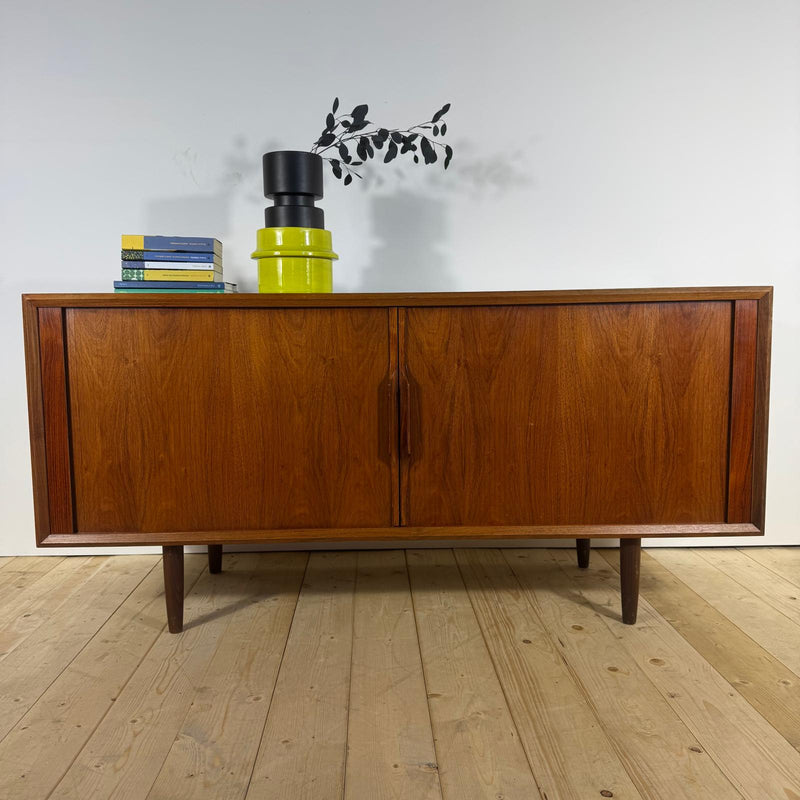 Sideboard Vintage in Teak con Ante a Scomparsa – Design Scandinavo Mid-Century