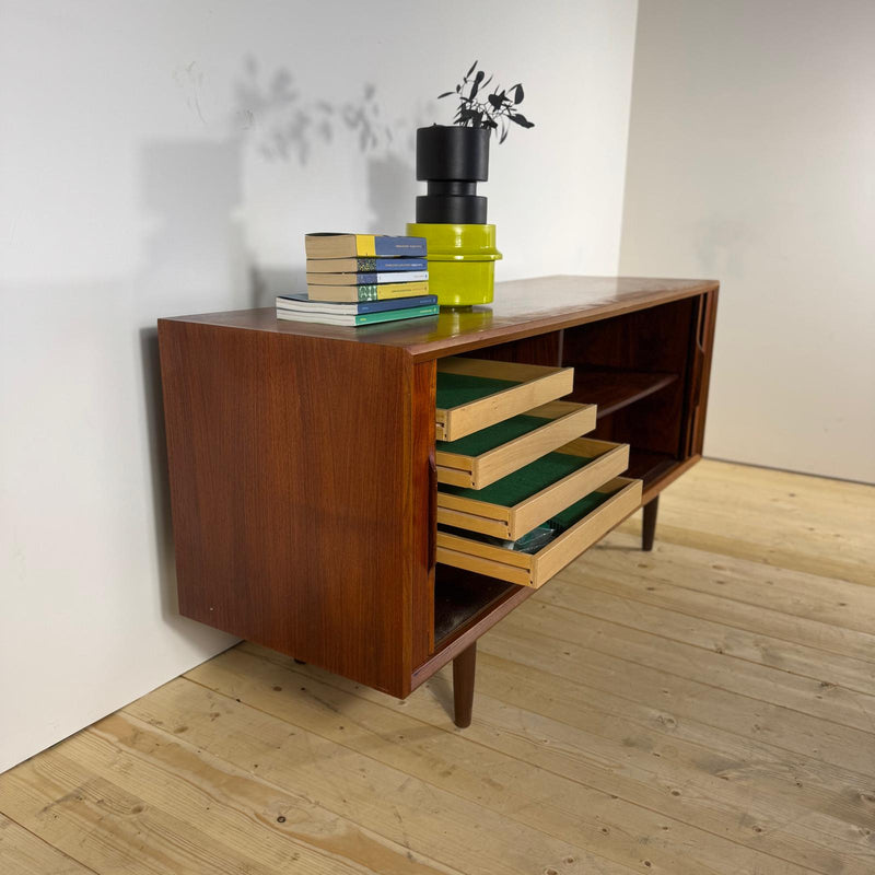 Sideboard Vintage in Teak con Ante a Scomparsa – Design Scandinavo Mid-Century