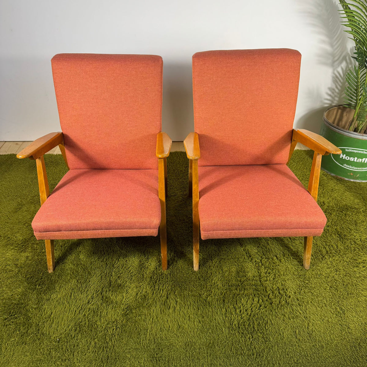 Coppia di Poltroncine Vintage Mid-Century – Design Scandinavo Anni ’50–’60