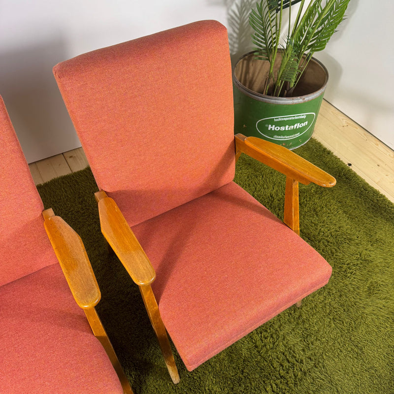 Coppia di Poltroncine Vintage Mid-Century – Design Scandinavo Anni ’50–’60