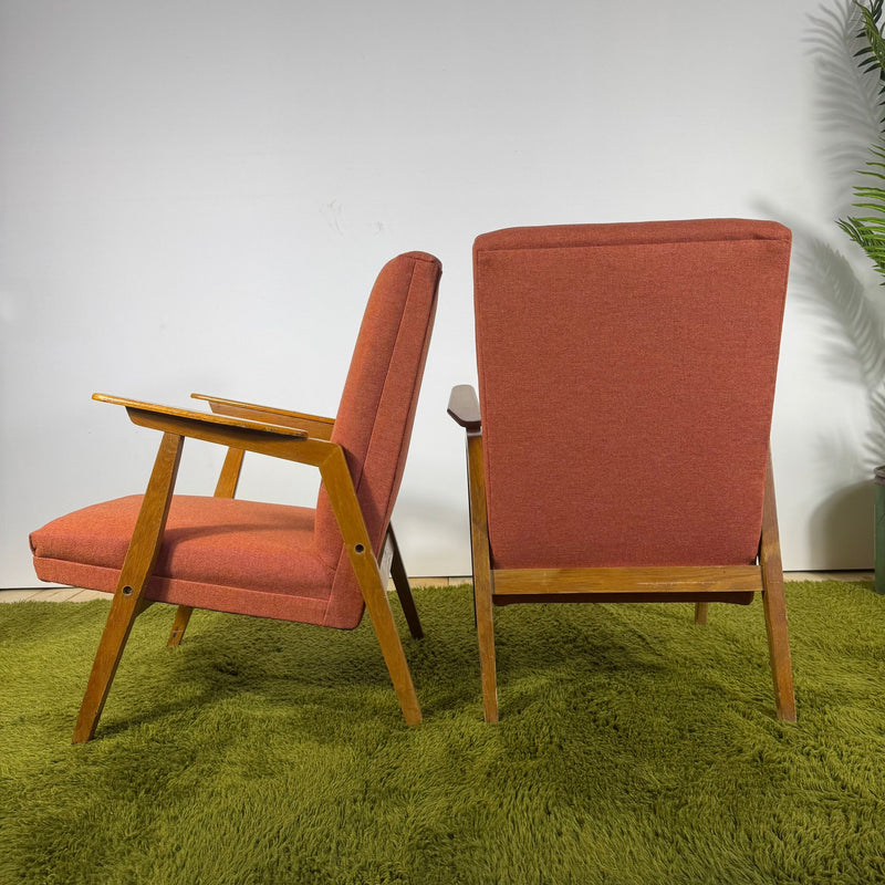 Coppia di Poltroncine Vintage Mid-Century – Design Scandinavo Anni ’50–’60
