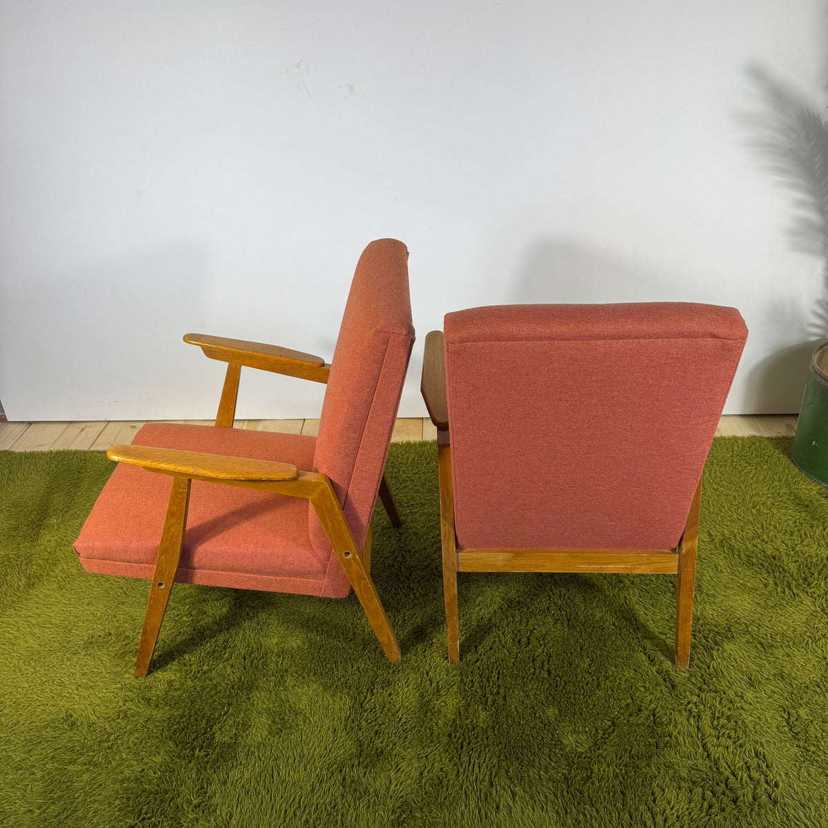 Coppia di Poltroncine Vintage Mid-Century – Design Scandinavo Anni ’50–’60