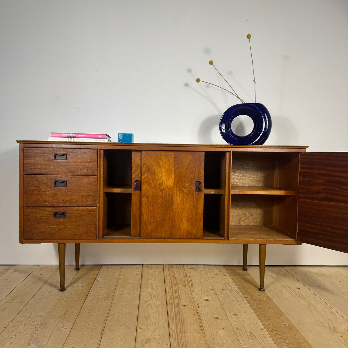 Sideboard Danese in Teak – Credenza Mid-Century Anni ’60
