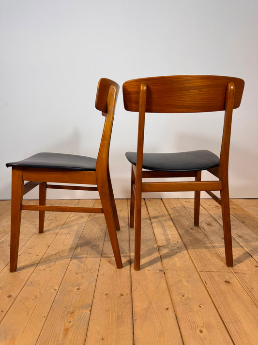 Coppia di Sedie da Pranzo in Teak Vintage – Danimarca (Anni '60)