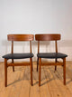 Pair of Vintage Teak Dining Chairs – Denmark (1960s)