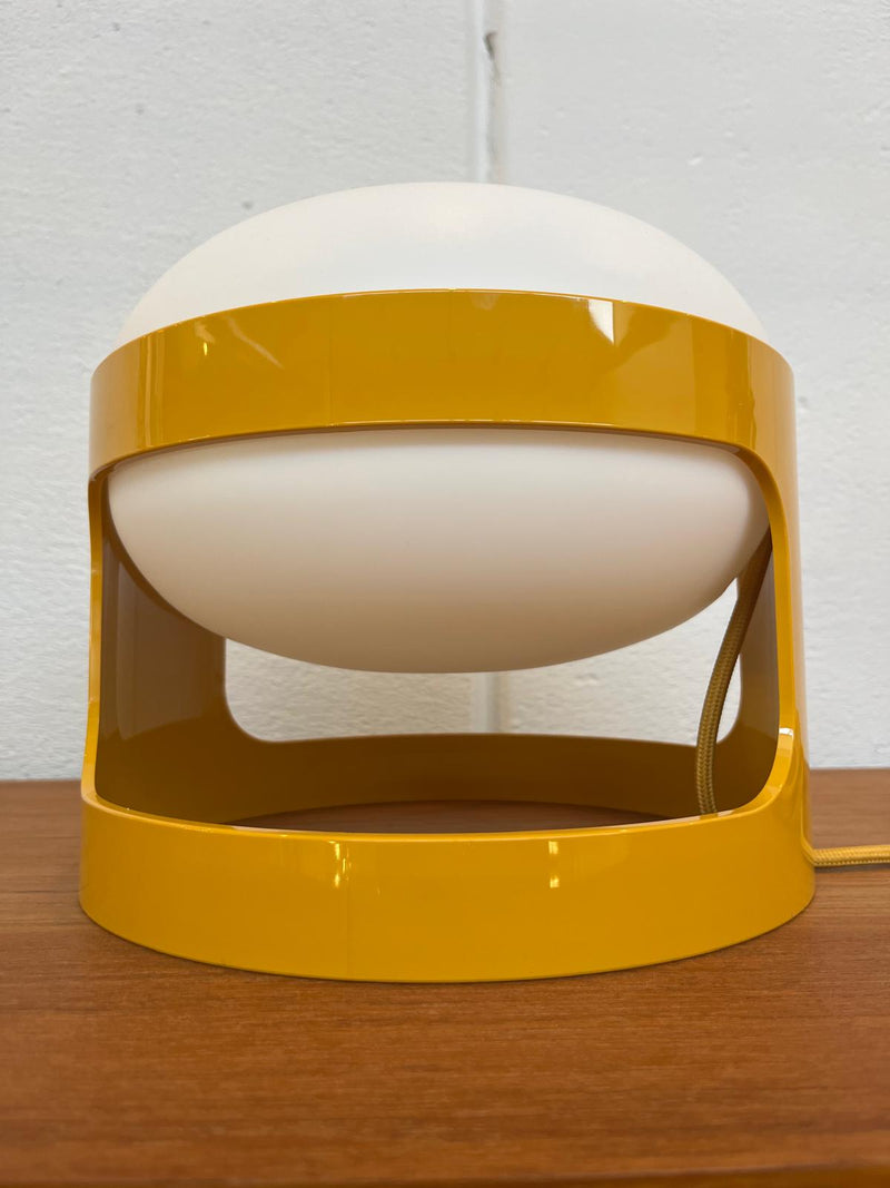 Lampada da tavolo KD28 gialla di Joe Colombo per Kartell, 1960
