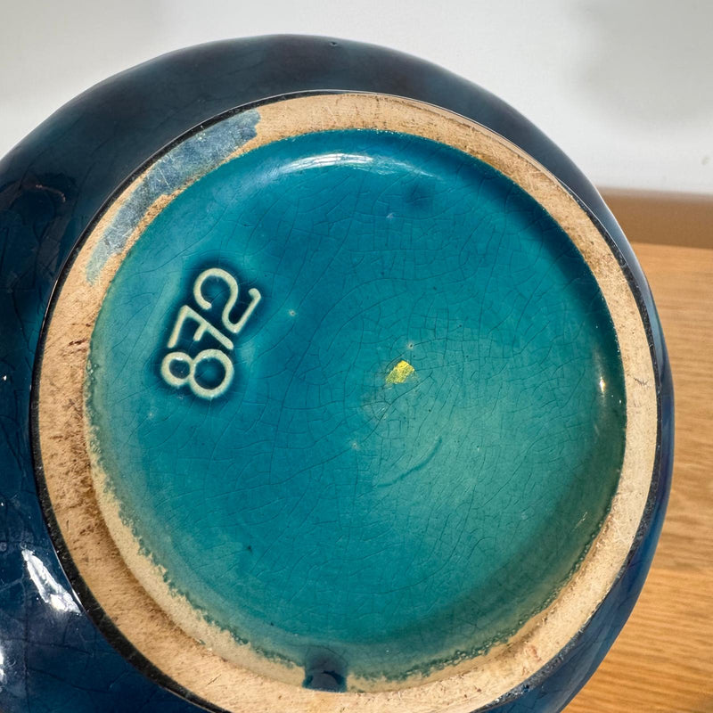 Vaso in ceramica turchese, 1970