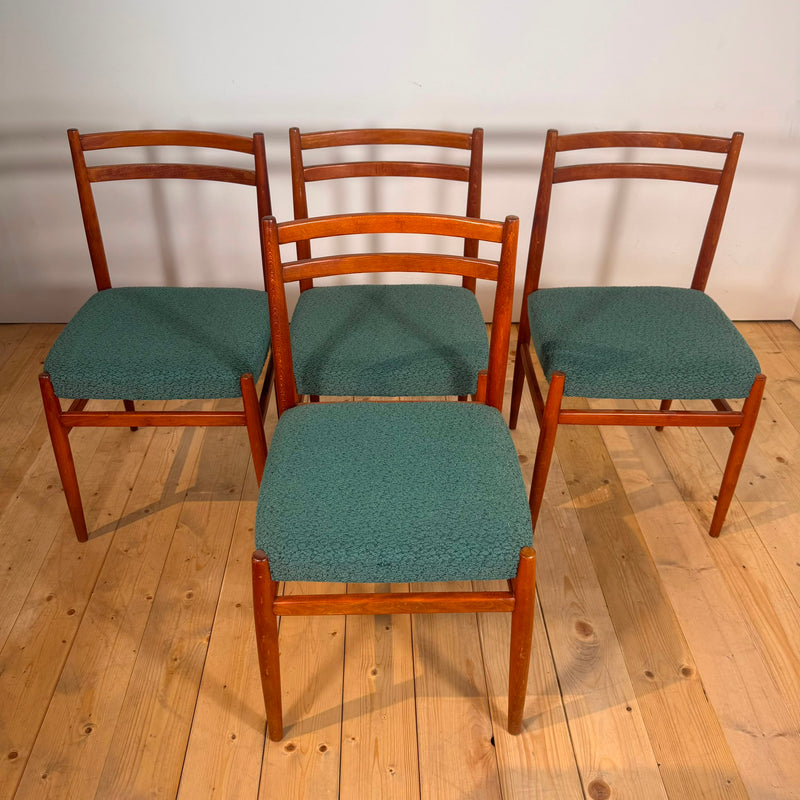 Set di Quattro Sedie Vintage in Teak – Danimarca (Anni '60)