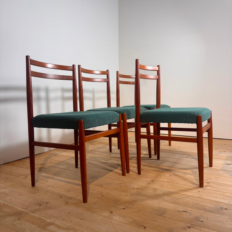 Set di Quattro Sedie Vintage in Teak – Danimarca (Anni '60)