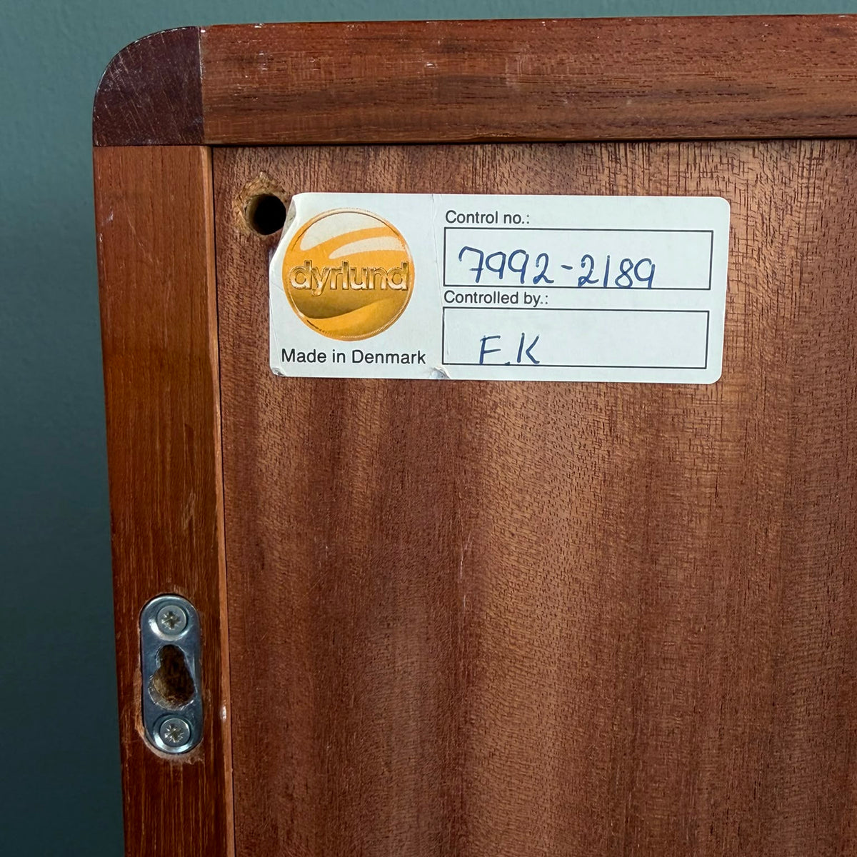 Vetrina in teak di Dyrlund, anni ’60