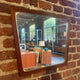 Trapezoidal mirror with teak frame, Denmark 1960