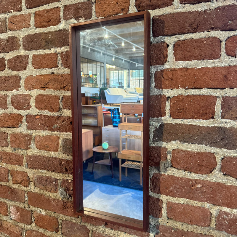 Rectangular teak mirror, 1960s