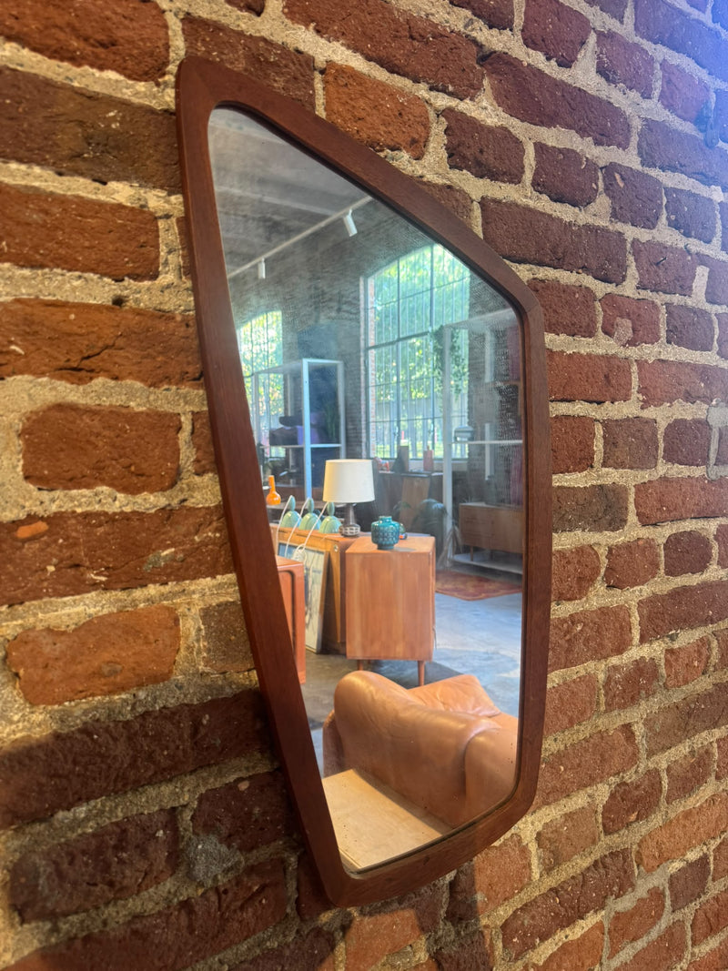 Teak Framed Mirror, Denmark 1960