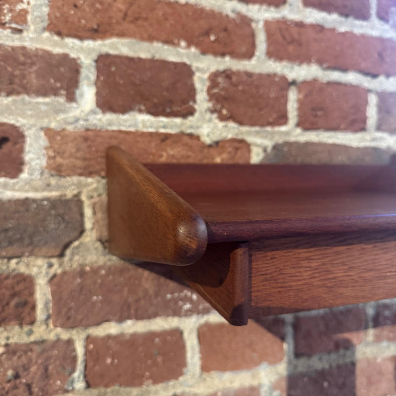 Mensola in teak con cassetto, Danimarca 1960