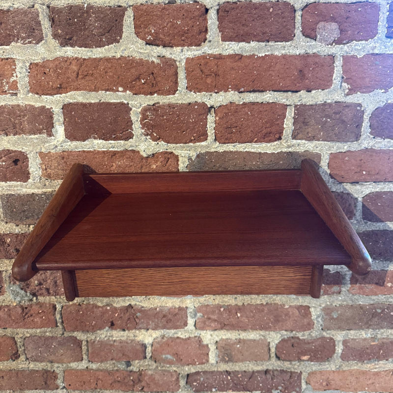 Mensola in teak con cassetto, Danimarca 1960