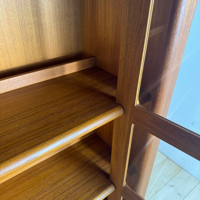 Libreria in Teak con Ante in Vetro – Danimarca 1960, Dyrlund