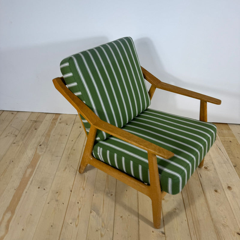 Brockmann-Petersen Mid-Century Modern Armchair – Danish Teak & Oak Frame, 1950s–60s Scandinavian Design