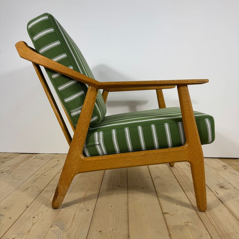 Brockmann-Petersen Mid-Century Modern Armchair – Danish Teak & Oak Frame, 1950s–60s Scandinavian Design